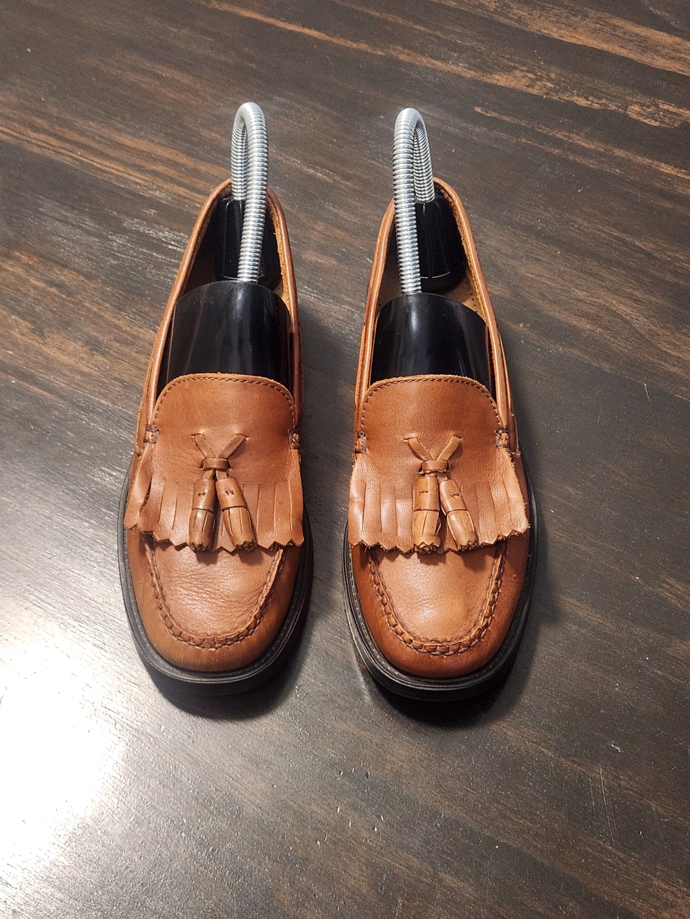 G.H. Bass Weejuns 6M Women Loafers Brown Leather Tassel Kiltie